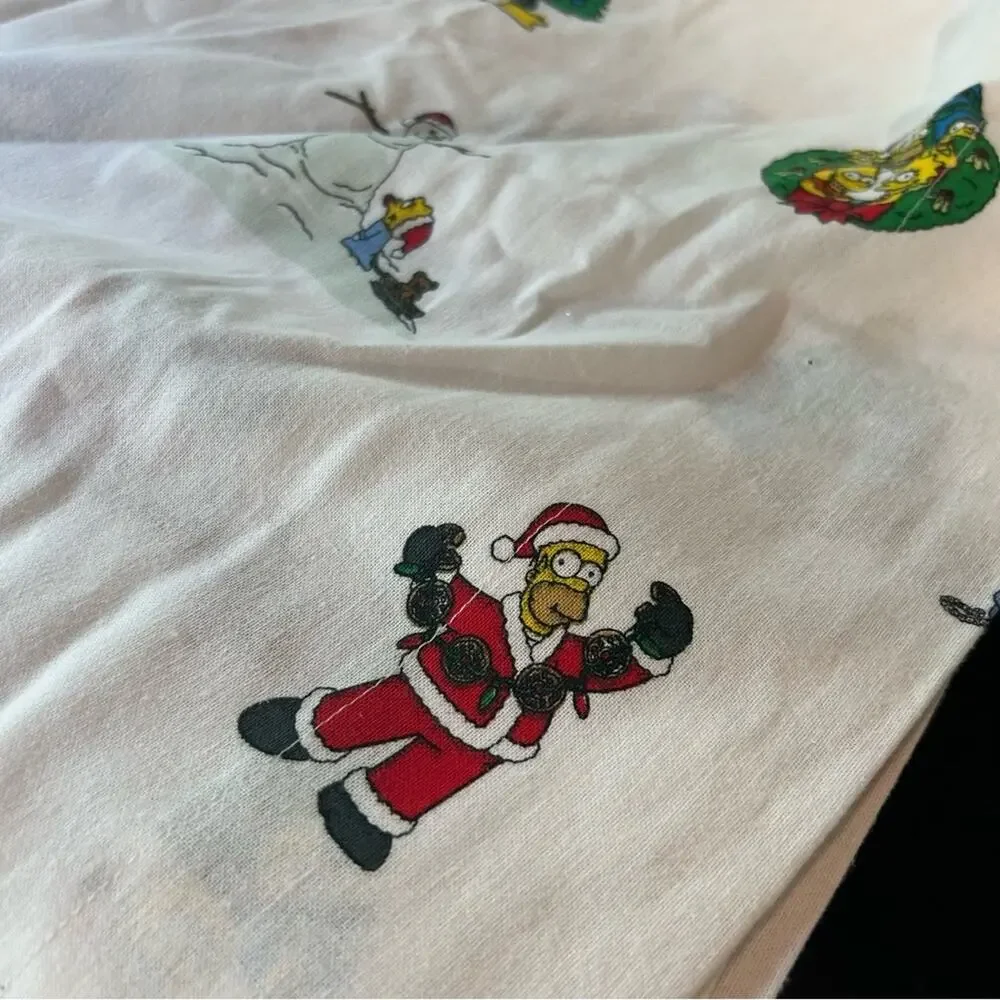 Pottery Barn x Simpsons Christmas Print Pillowcases Pillow Covers Standard NEW